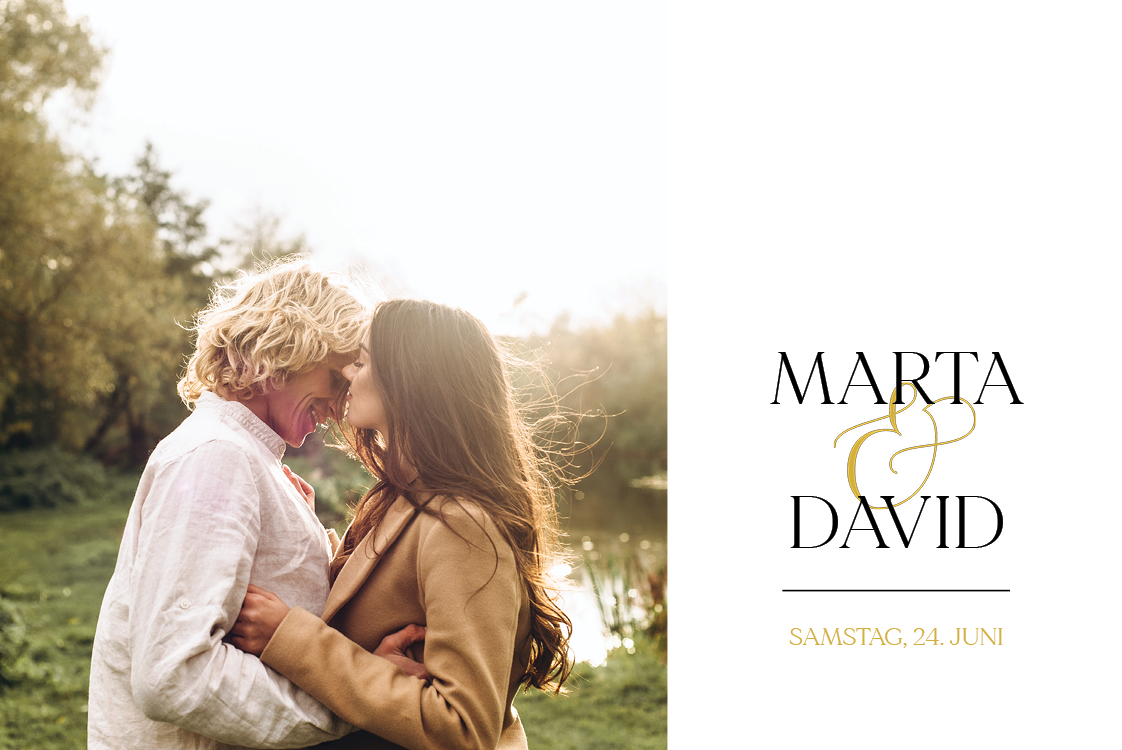 Einladungskarten — Emblem der Liebe