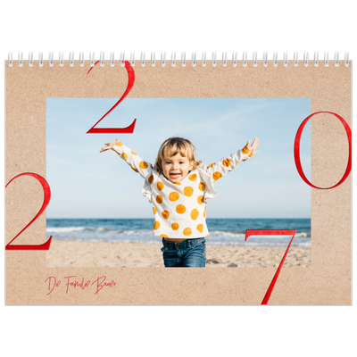 Fotokalender A4 doppelt (30 x 40 cm) — Ein Hauch von Rot [deckblatt]