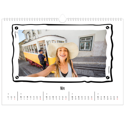 Fotokalender A3 — Scrapbook-Schnappschüsse [deckblatt]