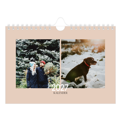 Fotokalender A5 — Überlappender Text [deckblatt]