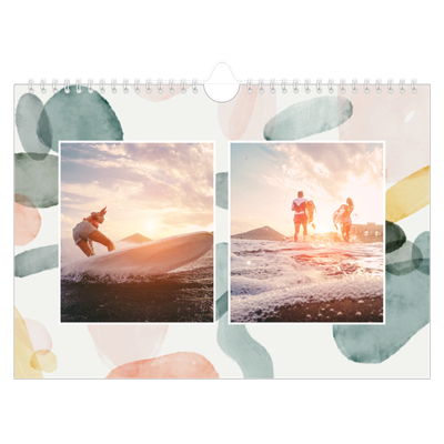 Fotokalender A4 — Wasserfarbentupfer [deckblatt]