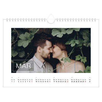 Fotokalender A4 — Datumsfeld-Overlay [Marsch]