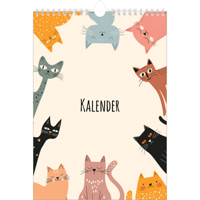 Fotokalender A4 (20 x 30 cm) — Katzenpfoten und Kritzeleien [deckblatt]