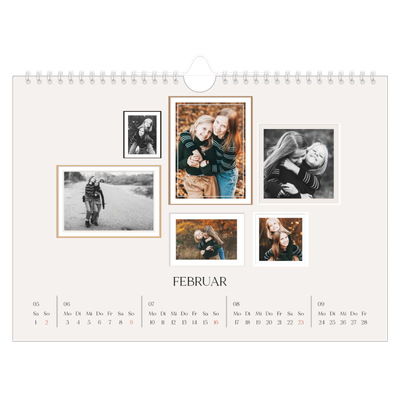Fotokalender A4 — Fotowand [Februar]