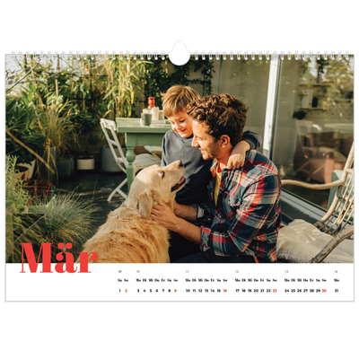 Fotokalender A3 — Kräftige Farben [Marsch]