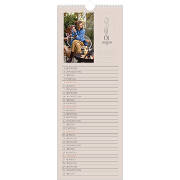 Küchenkalender (15 x 40 cm) — Einfach botanisch