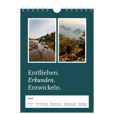 Fotokalender A5 — Redaktionelle Erde [April]