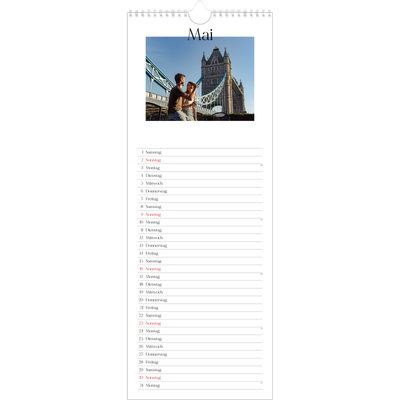 Küchenkalender  — Mein Reisebericht [Mai]