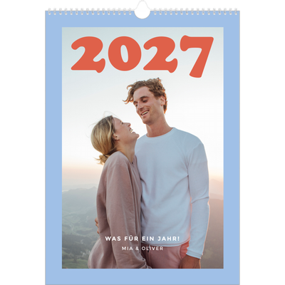 A3 Jahreskalender — Rahmen im Retrostil [deckblatt]