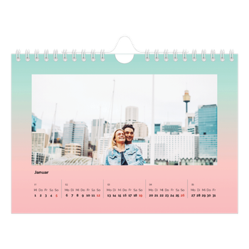 Fotokalender A5 — Pastelltöne
