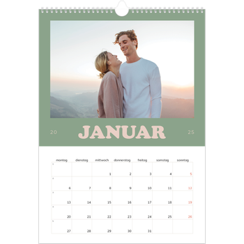 Fotokalender A3 — Rahmen im Retrostil