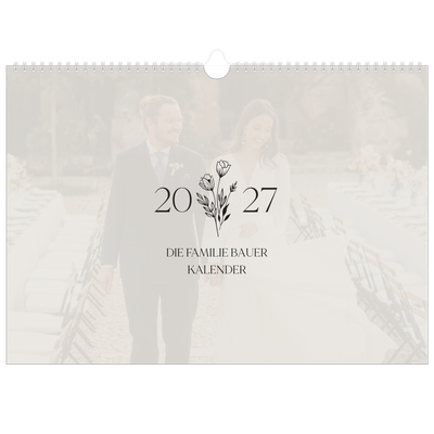 Fotokalender A3 — Blühende Initialen [deckblatt]