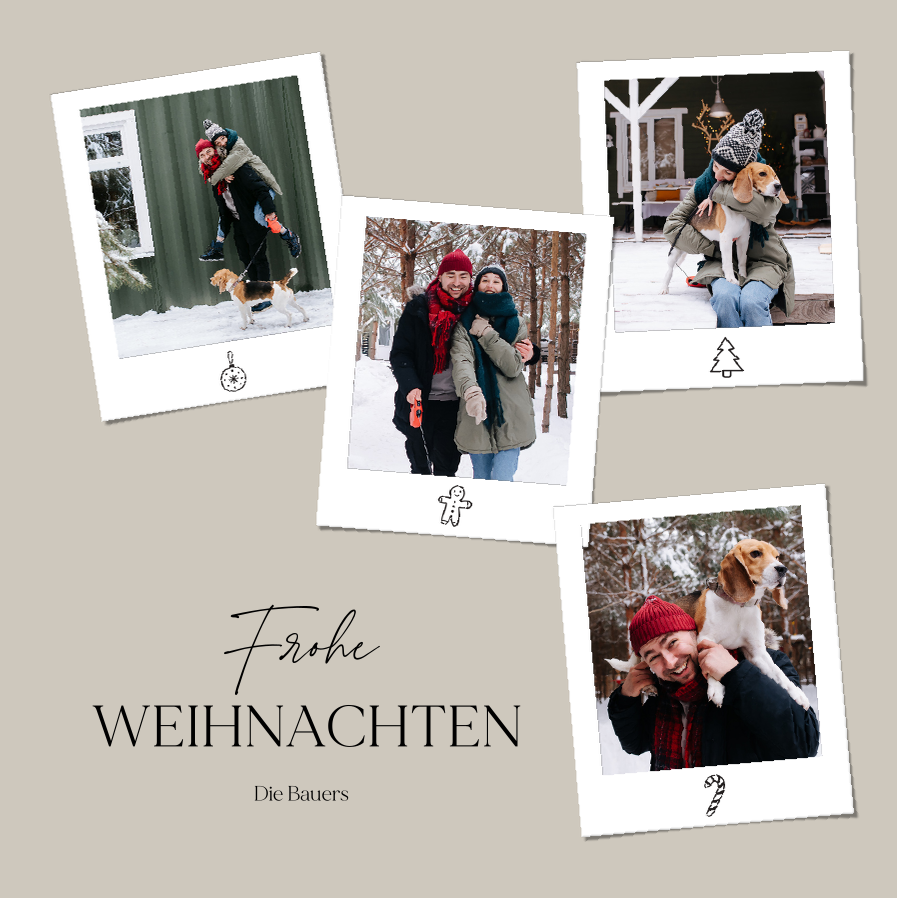 Fotokarten — Festliche Schnappschüsse