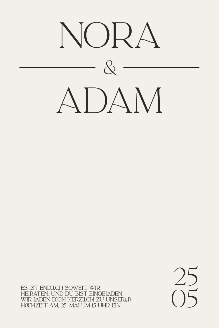 Einladungskarten — Eleganter Stil