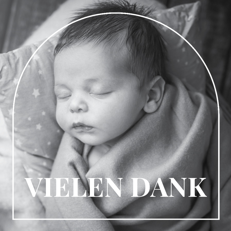 Dankeskarten — Moderner Buchstabe