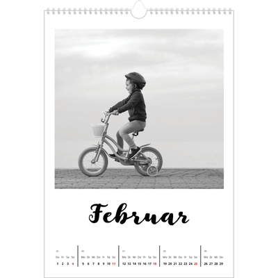 A3 Jahreskalender — Handgeschrieben [Februar]