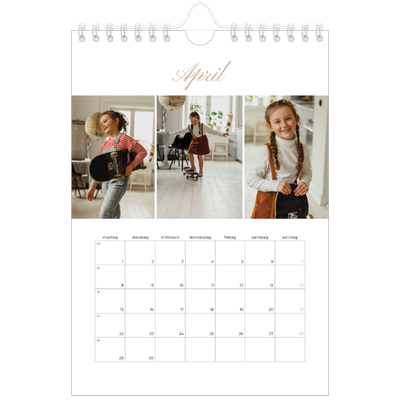 Fotokalender A5 — Eleganter Kalender [April]