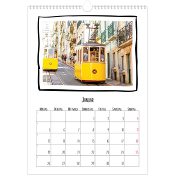 Fotokalender A3 — Scrapbook-Schnappschüsse