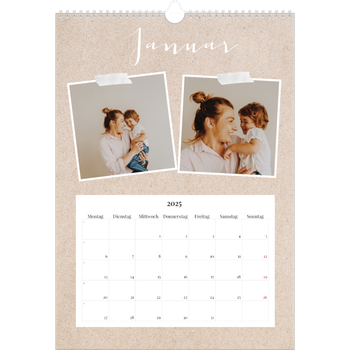 Fotokalender A4 — Scrapbook Kalender