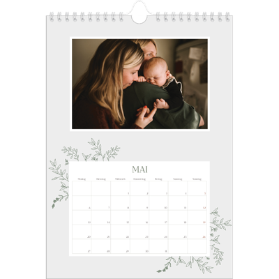 Fotokalender A4 (20 x 30 cm) — Zart geblümt [deckblatt]