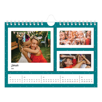 Fotokalender A5 — Bunte Retro-Bilder