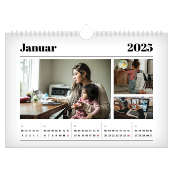 Fotokalender A4 — Zeitschriften-Stil