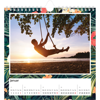 Fotokalender Quadratisch — Tropische Blätter