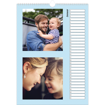 Fotokalender A3 — Pastellmuster