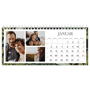 Tischkalender — Blumiger Hintergrund