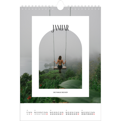 Fotokalender A4 (20 x 30 cm) — Der offene Bogen [Januar]
