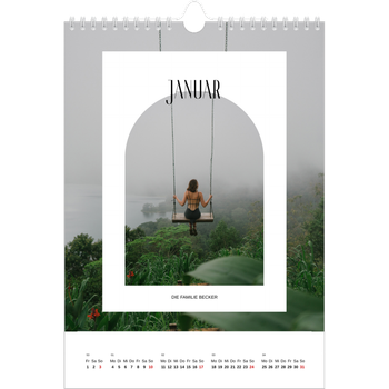 Fotokalender A4 — Der offene Bogen