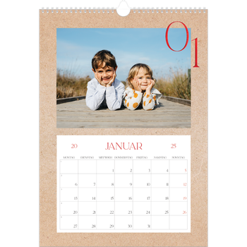 Fotokalender A3 — Ein Hauch von Rot