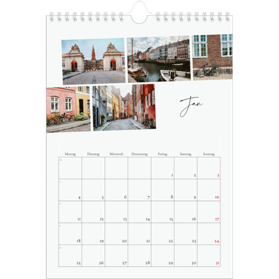 Fotokalender A4 (20 x 30 cm) — Städtereise [Januar]