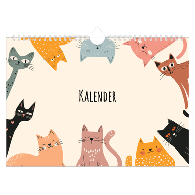 Fotokalender A4 — Katzenpfoten und Kritzeleien [deckblatt]