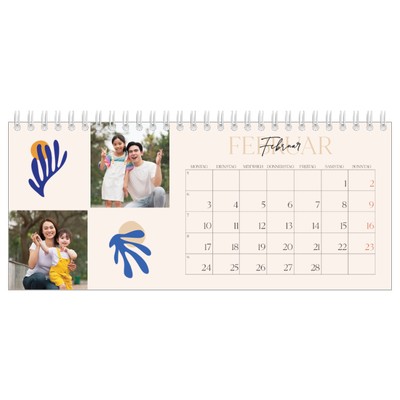 Tischkalender — Verspielte Korallen [Februar]