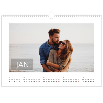Fotokalender A3 — Datumsfeld-Overlay