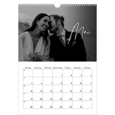 A3 Jahreskalender — Elegante Schrift [deckblatt]