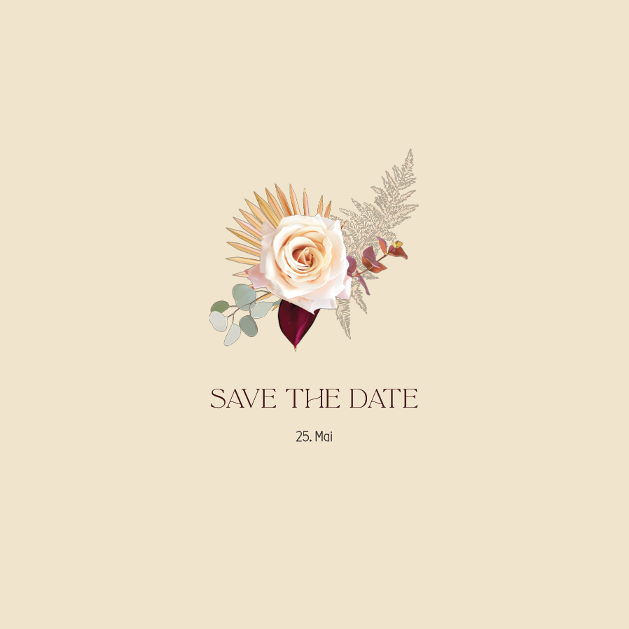 Save the date — Boho Hochzeit