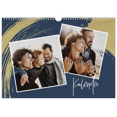 Fotokalender A3 — Goldene Pinselstriche [deckblatt]