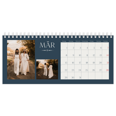 Tischkalender — Schiefer und Serifen [Marsch]