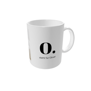 Tasse bedrucken — Buchstaben-Charme