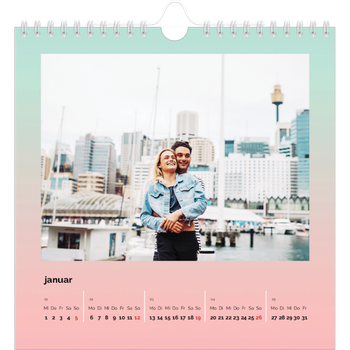 Fotokalender Quadratisch — Pastelltöne