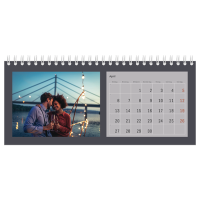 Tischkalender — Farbenfroher Hintergrund [April]