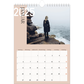 Fotokalender A4 — Überlappender Text