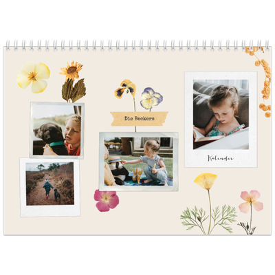 Fotokalender A4 doppelt (30 x 40 cm) — Vintage Scrapbook [deckblatt]