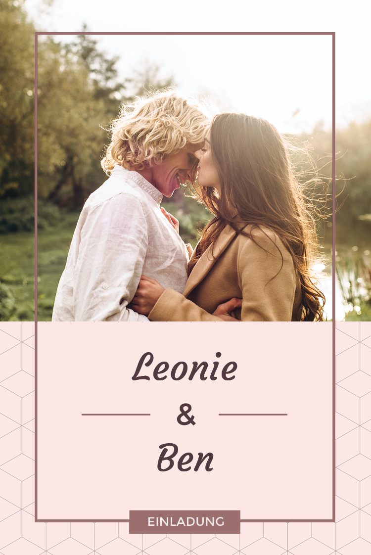 Einladungskarten — Zartes Rosa