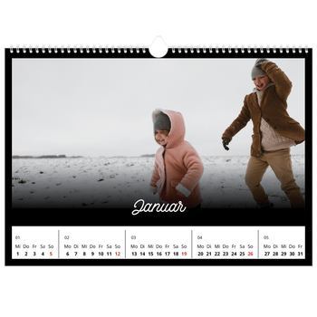 Fotokalender A3 — Schwarzes