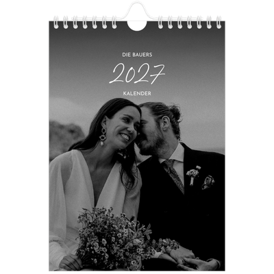 Fotokalender A5 — Elegante Schrift [deckblatt]