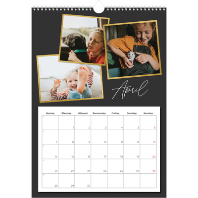 A3 Jahreskalender — Mosaik aus Erinnerungen [April]