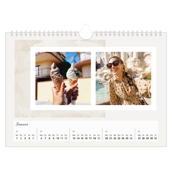 Fotokalender A4 — Sanfte Farbtöne